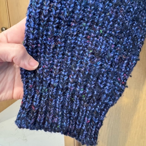 Vintage Blueprint Wool Blend Button Front Cardigan with Pockets / Large - Picture 7 of 13